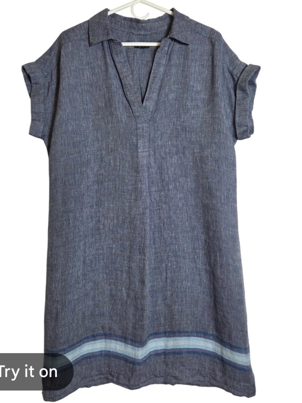 Talbots Linen Shift Dress